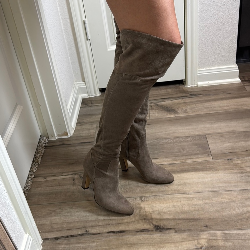 Ivanka Trump Brown Over the Knee Boots with High Heel